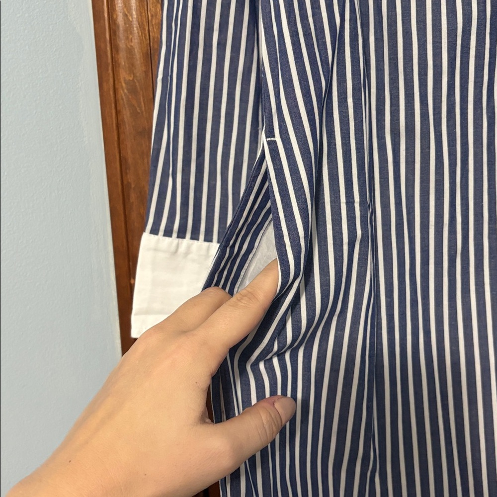 J. Crew | Shirt Dress with Contrasting Collar - Picture 5 of 6